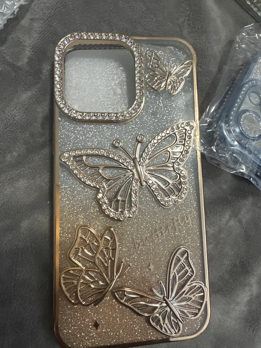 Butterfly Rhinestone Phone Case thumbnail