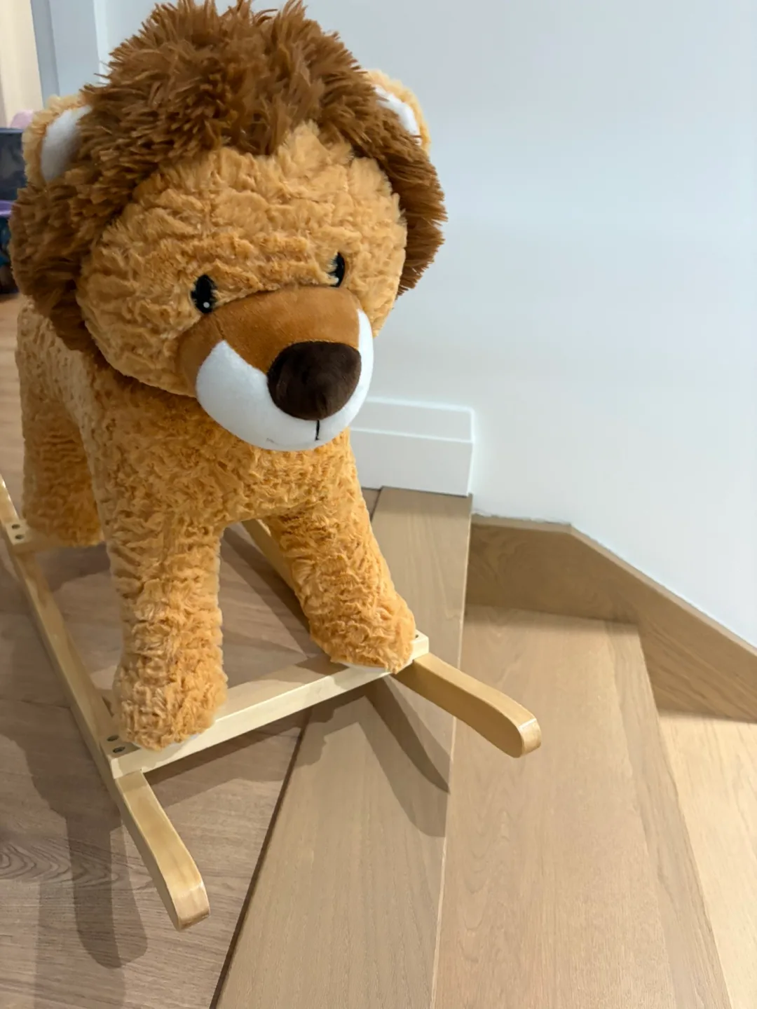 Rocking Lion Plush Ride-On Toy thumbnail
