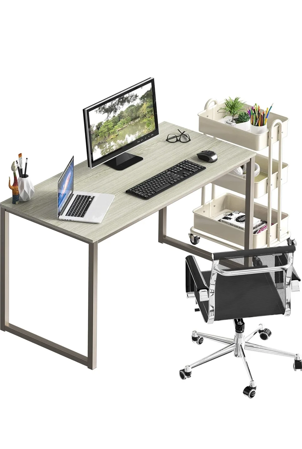 Desk with Metal Frame image indicator(4)