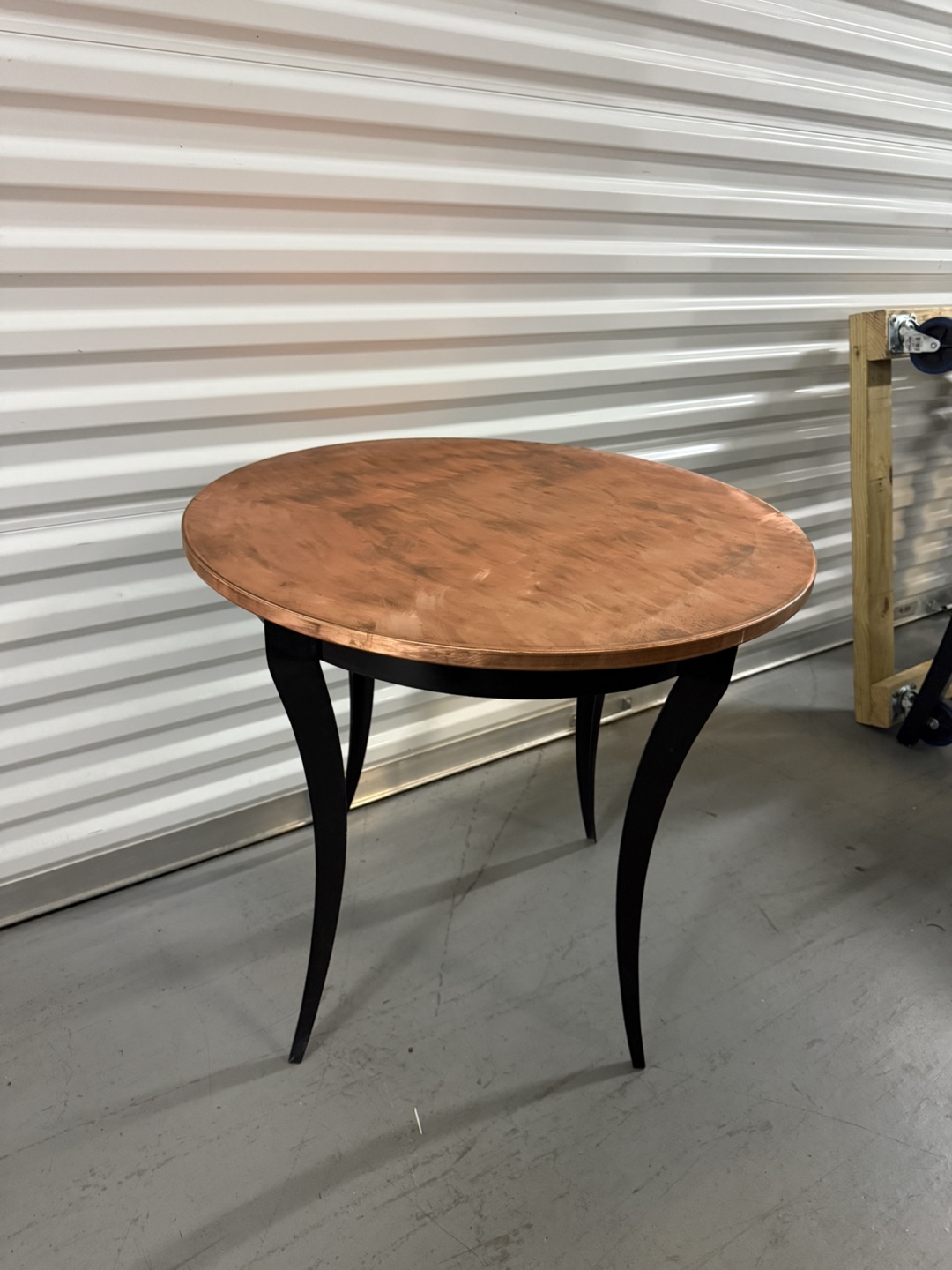 Round Copper Top Accent Table - photo 3