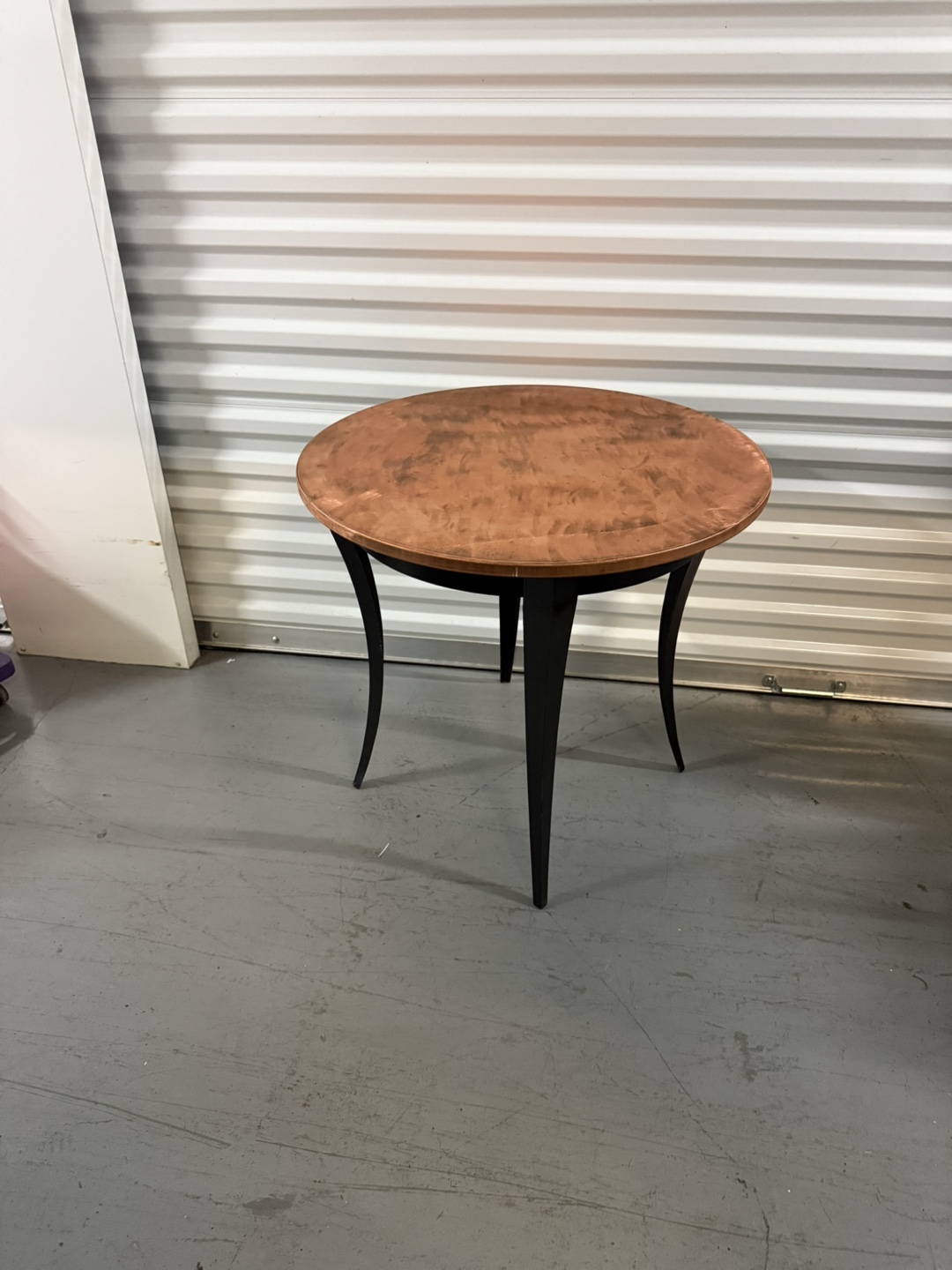 Round Copper Top Accent Table - photo 5