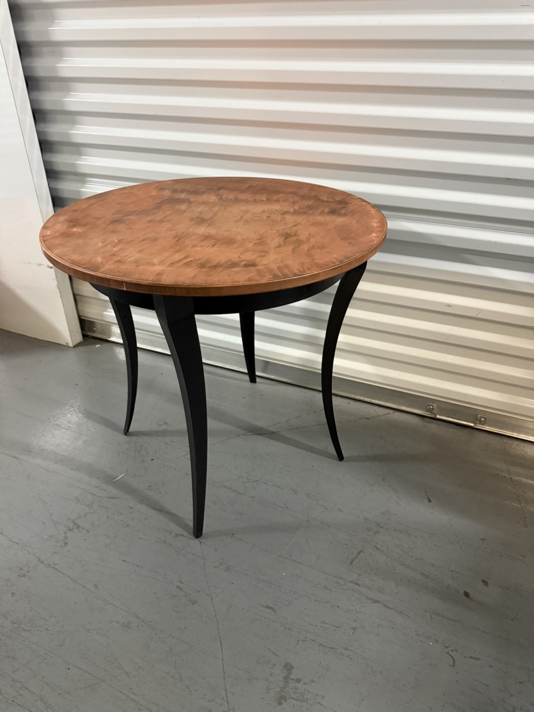 Round Copper Top Accent Table