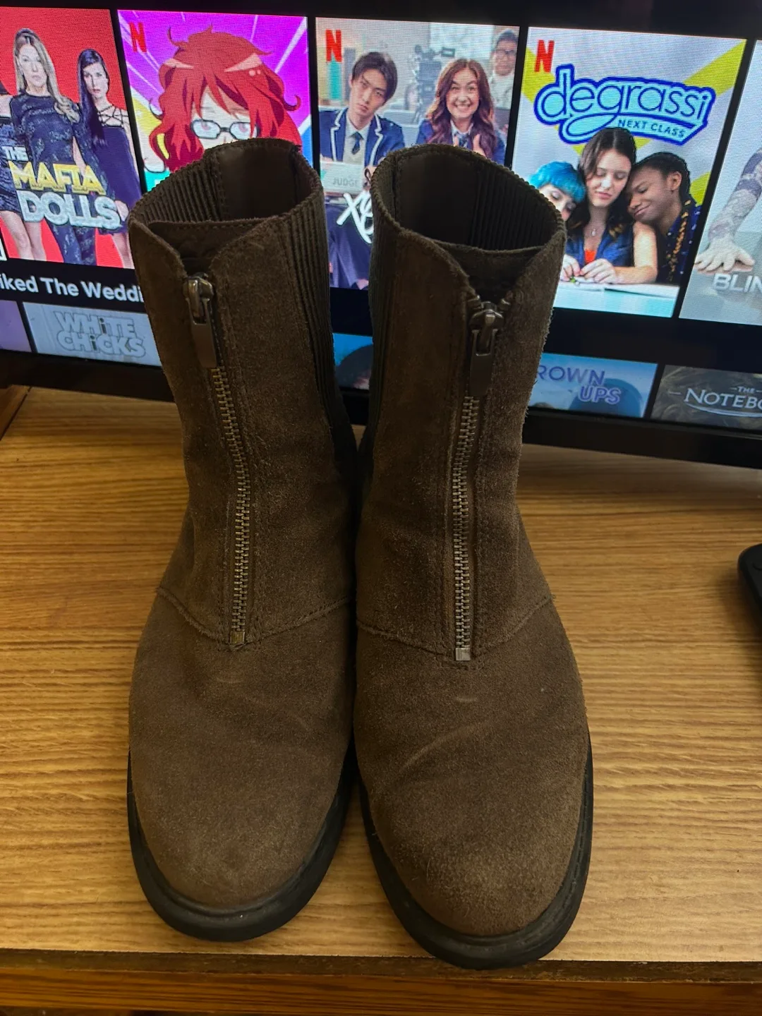 Clarks Women's Brown Suede Ankle Boots - Size 7.5 thumbnail