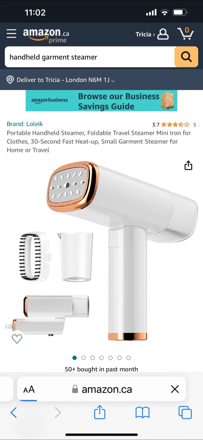Loleik Portable Handheld Garment Steamer thumbnail
