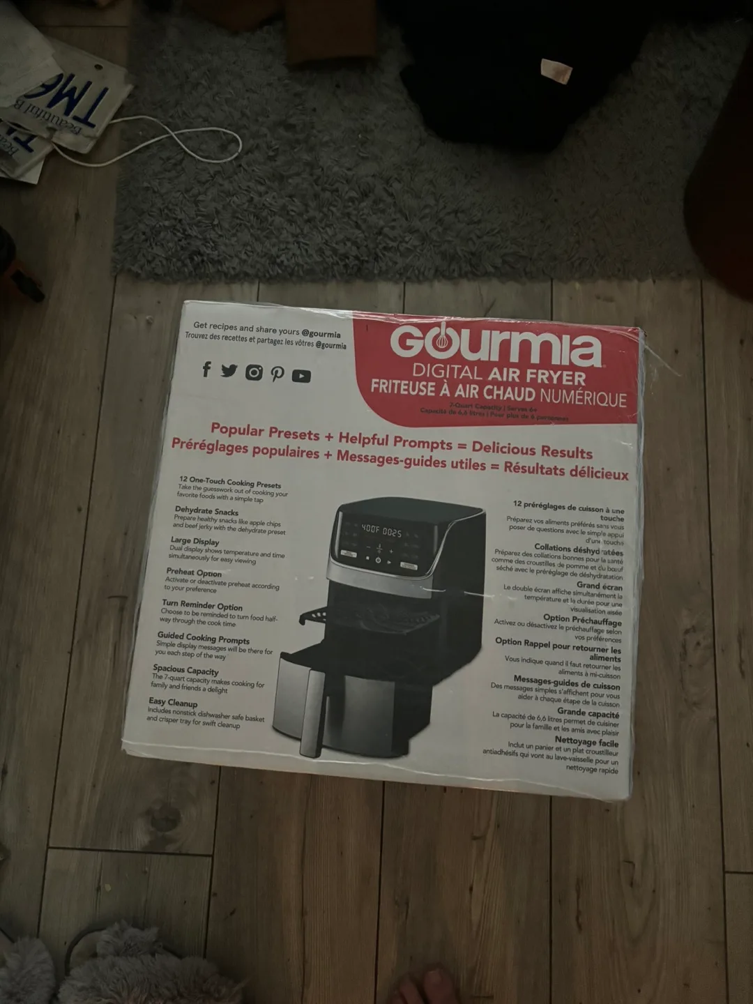 Gourmia Digital Air Fryer - 7 Quart Capacity image indicator(3)