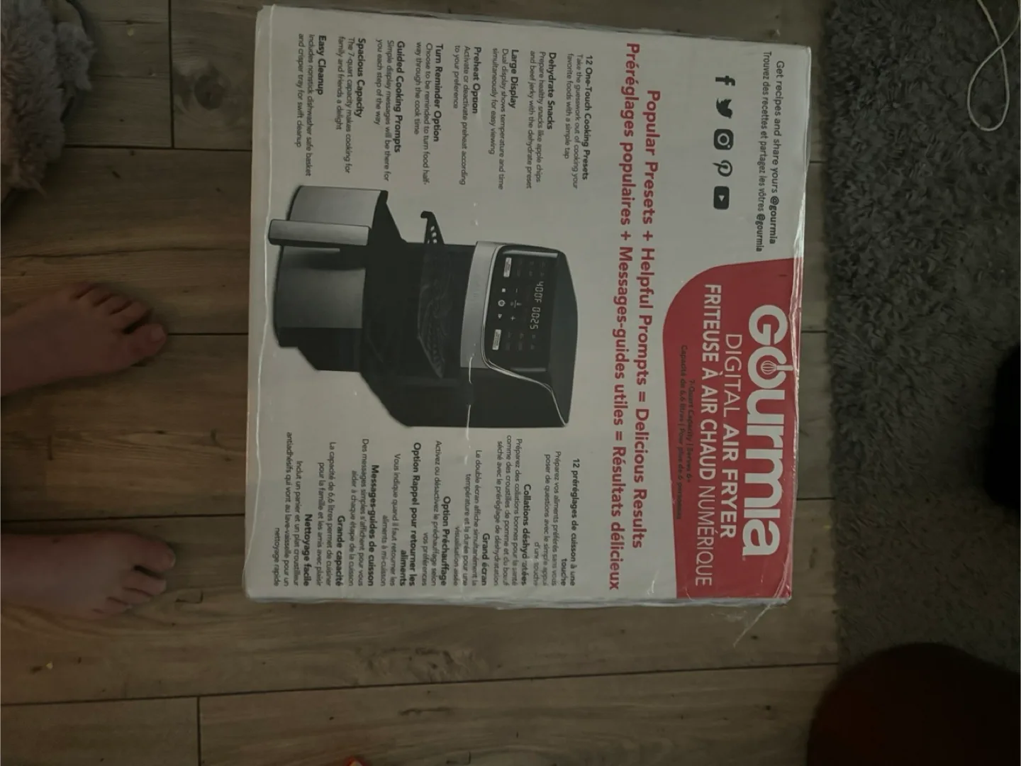 Gourmia Digital Air Fryer - 7 Quart Capacity image indicator(6)