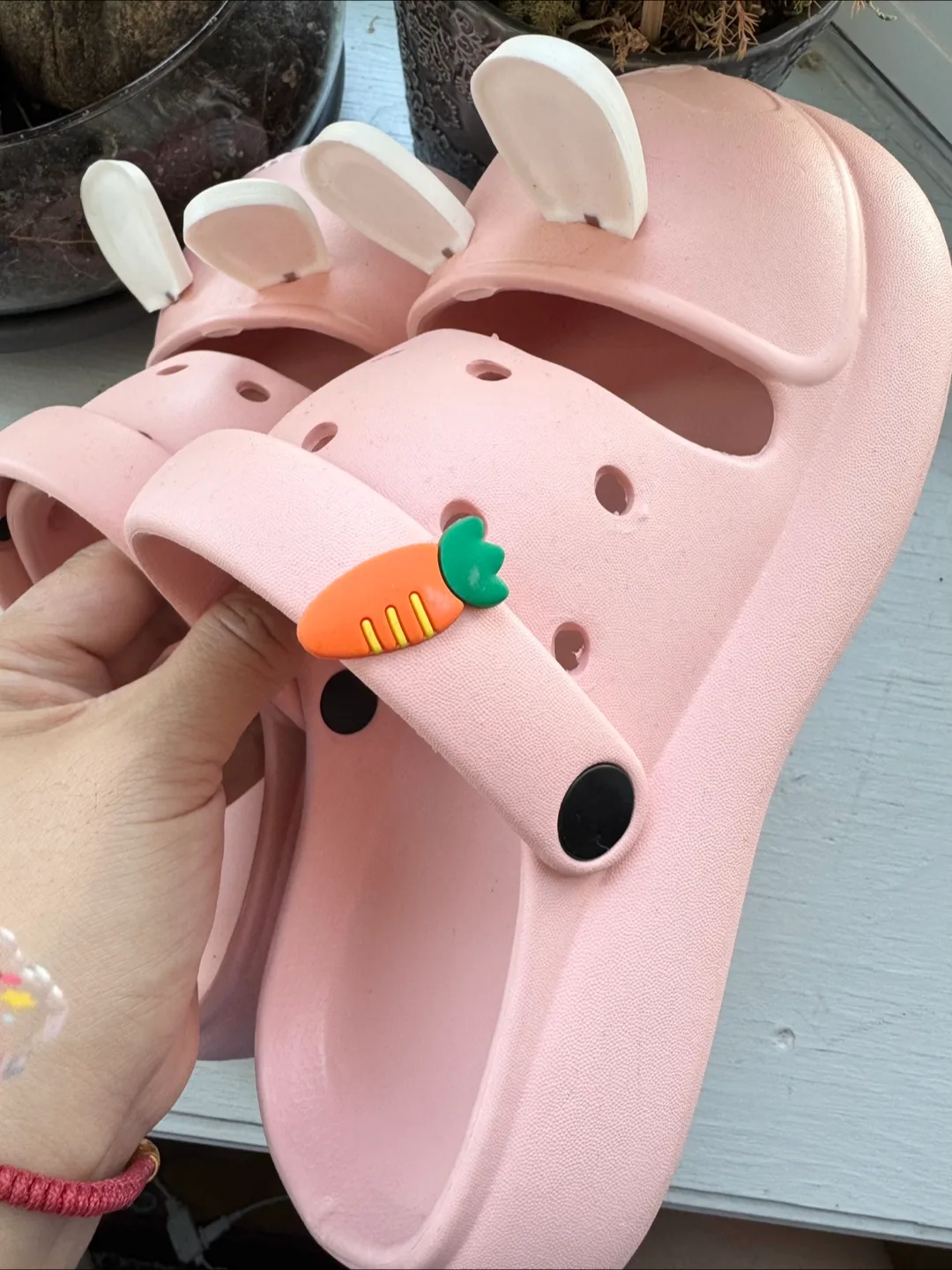 Pink Bunny Clogs - Size women 40-41 (8-8.5) image indicator(2)