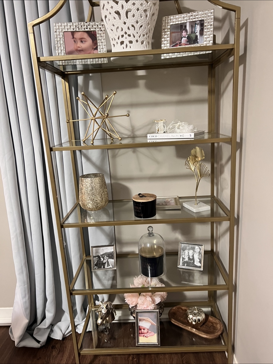 Gold Shelf unit,  Étagère ,Bookcase - photo 3