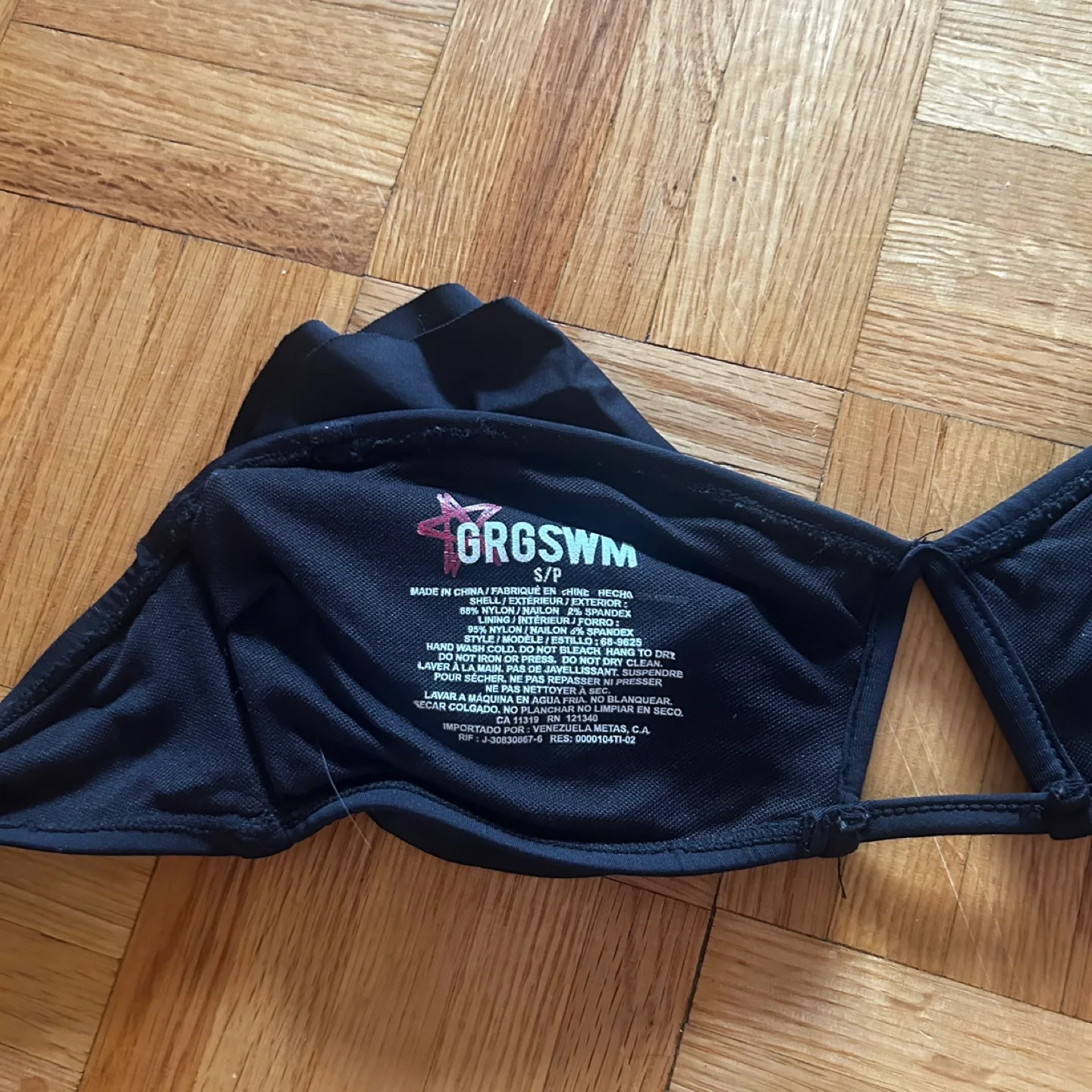 Garage Black Bikini Top - Size S thumbnail