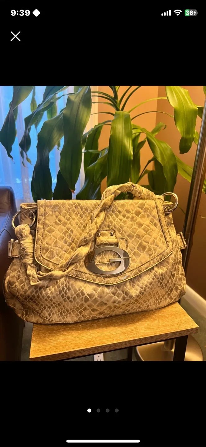 Guess Snakeskin Print Shoulder Bag thumbnail