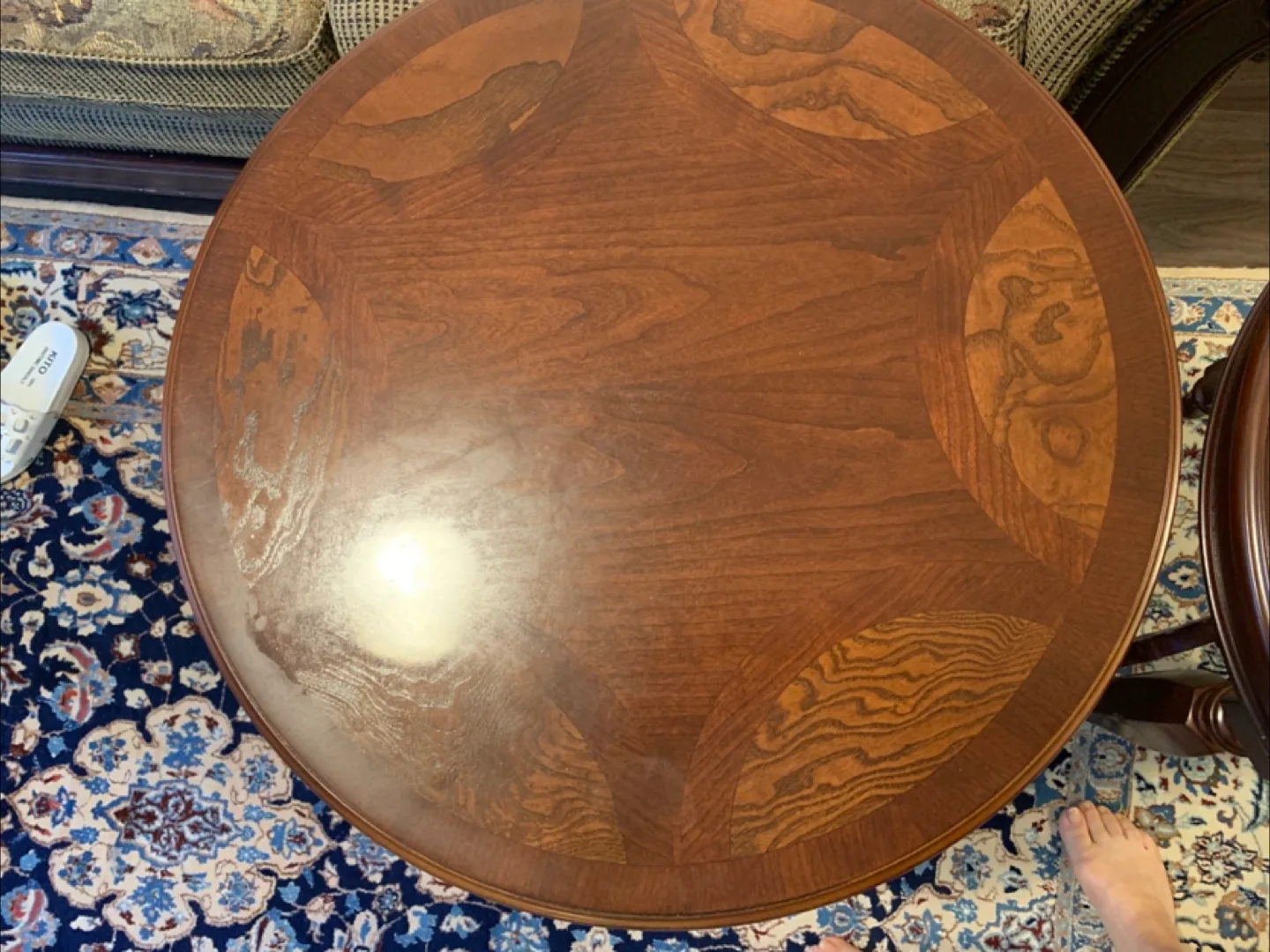 2 Bombay Round Wood Side Tables image indicator(2)