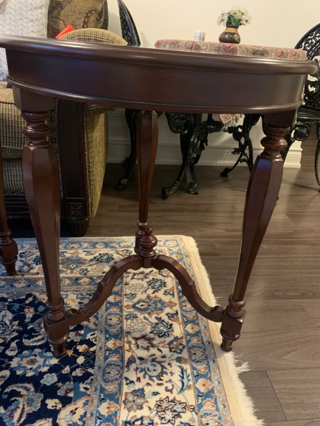 2 Bombay Round Wood Side Tables image indicator(5)