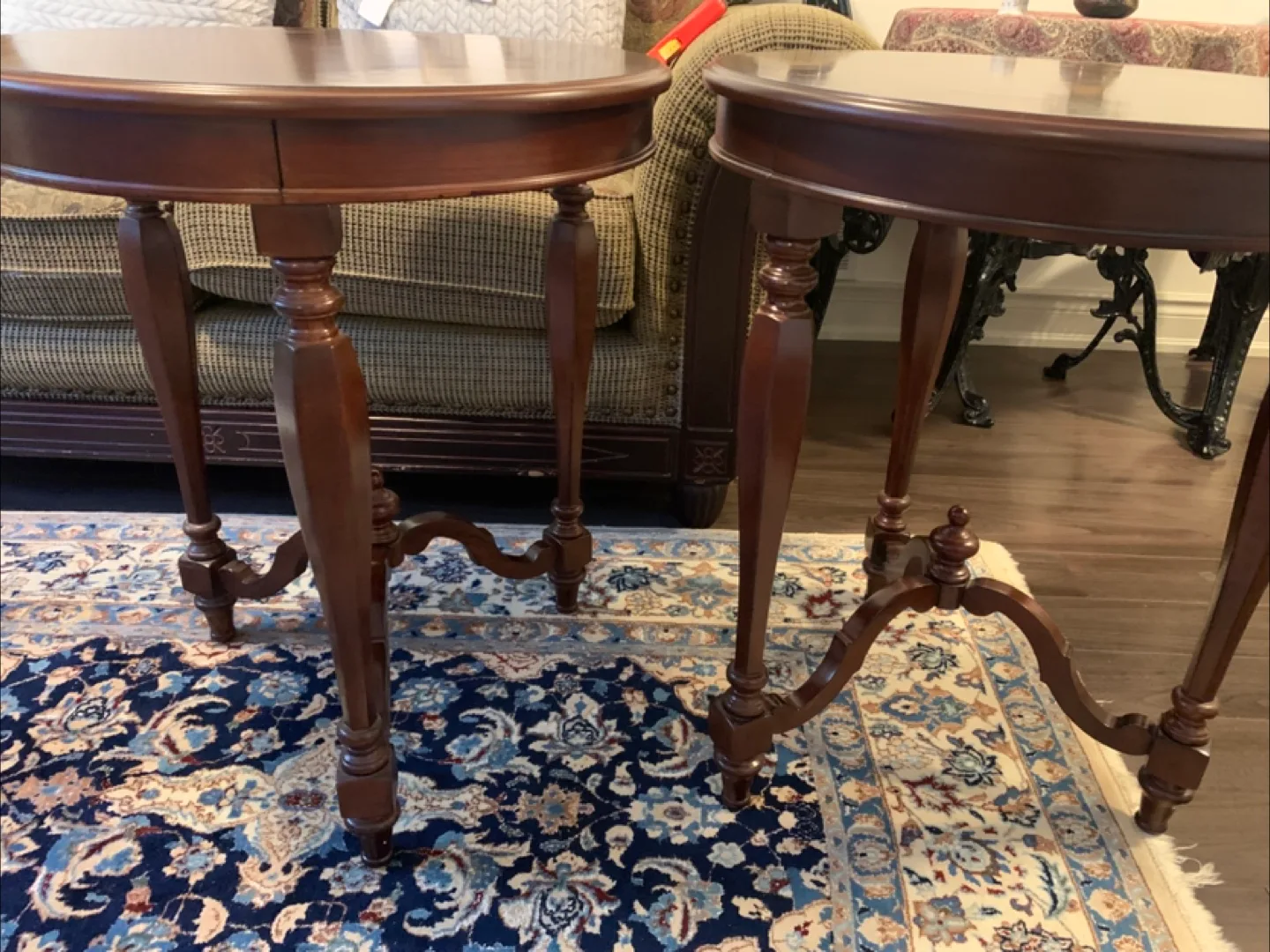 2 Bombay Round Wood Side Tables image indicator(6)