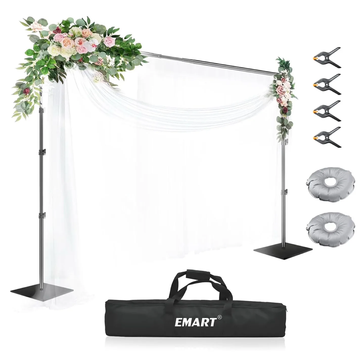 EMART Backdrop Stand, 6.4x10.5 ft Adjustable thumbnail