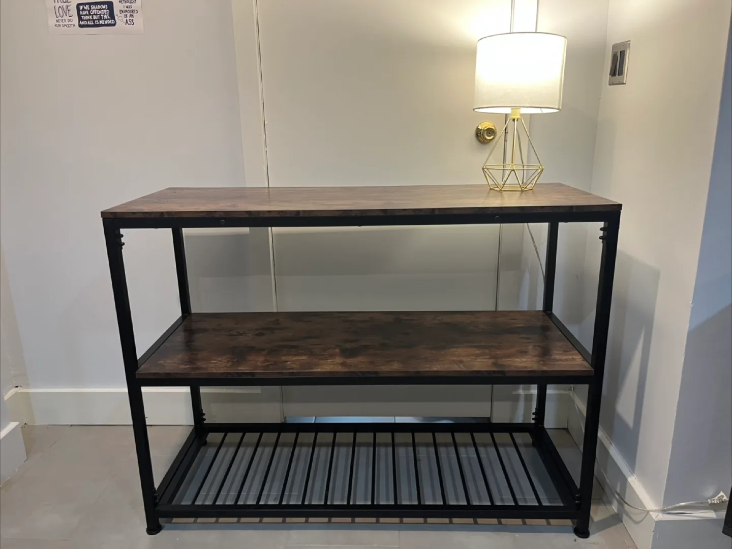 Brown & Black 3-Tier Kitchen Baker's Rack thumbnail