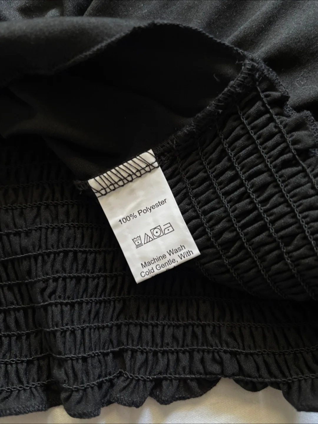 Shein Black Mid Sleeve Crop Top - Size S image indicator(4)