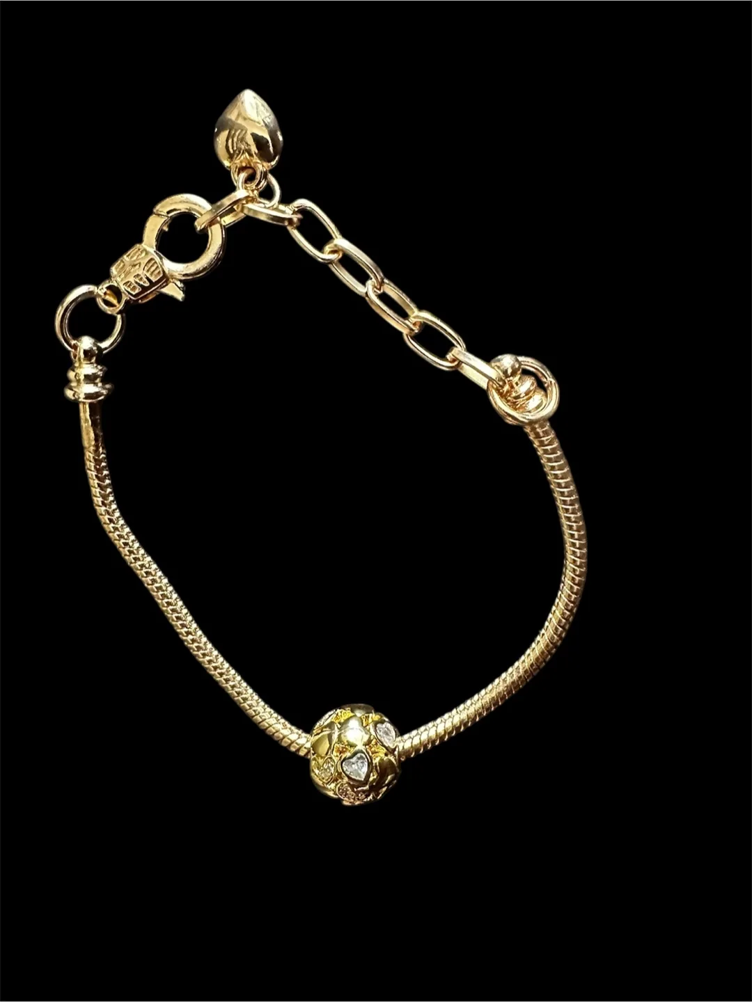 Gold Tone Charm Bracelet thumbnail
