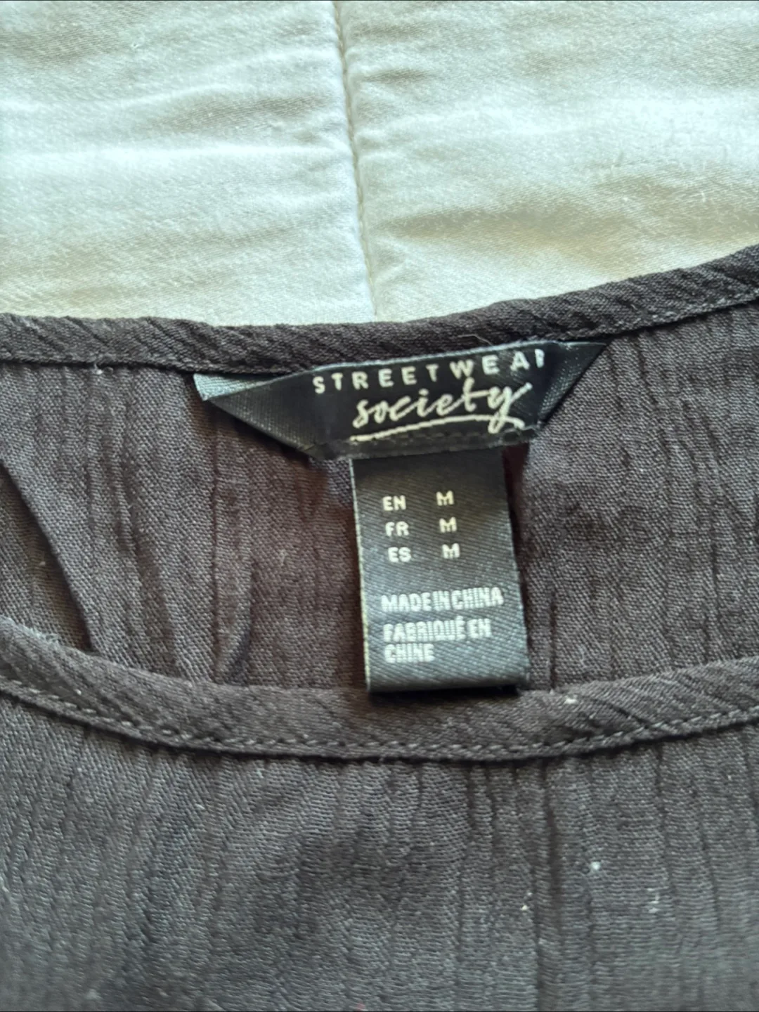 Streetwear Society Black Tassel Tank - Size M image indicator(4)