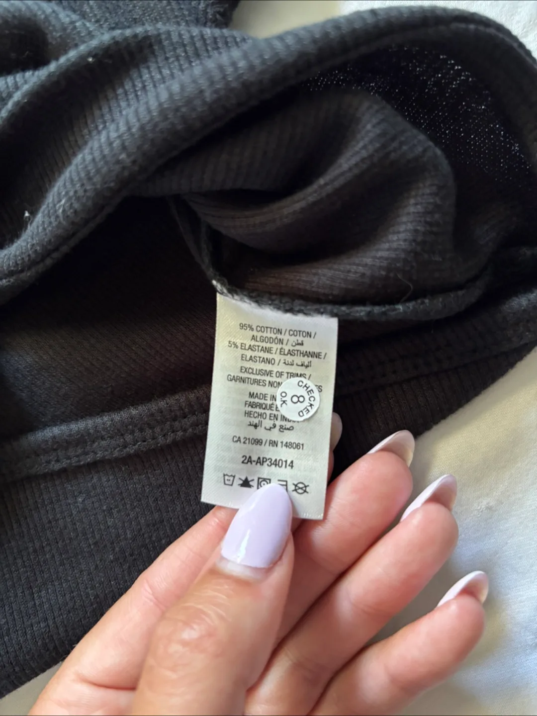 Ardene Black Crop Top - Size S image indicator(3)