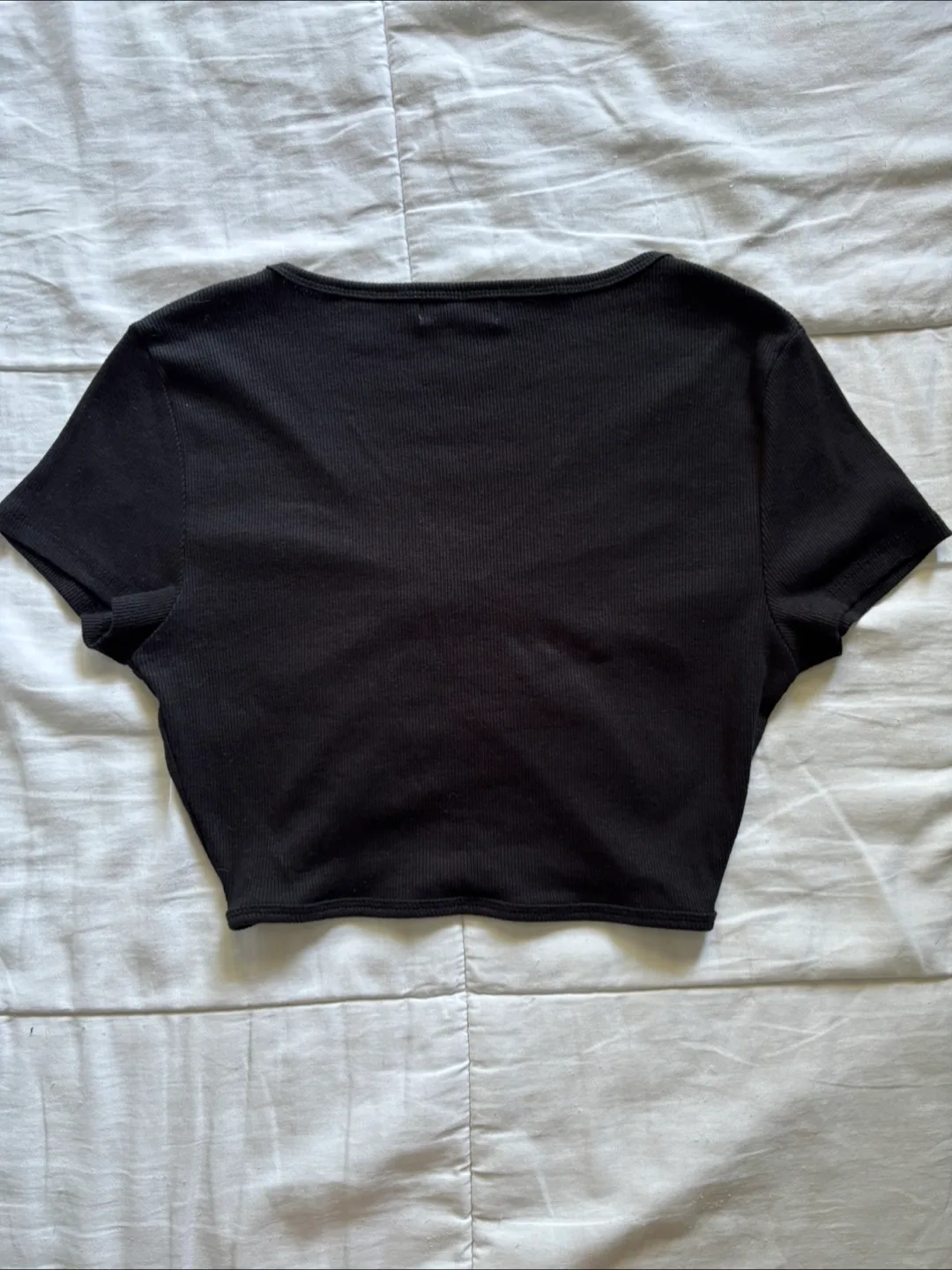 Ardene Black Crop Top - Size S image indicator(2)