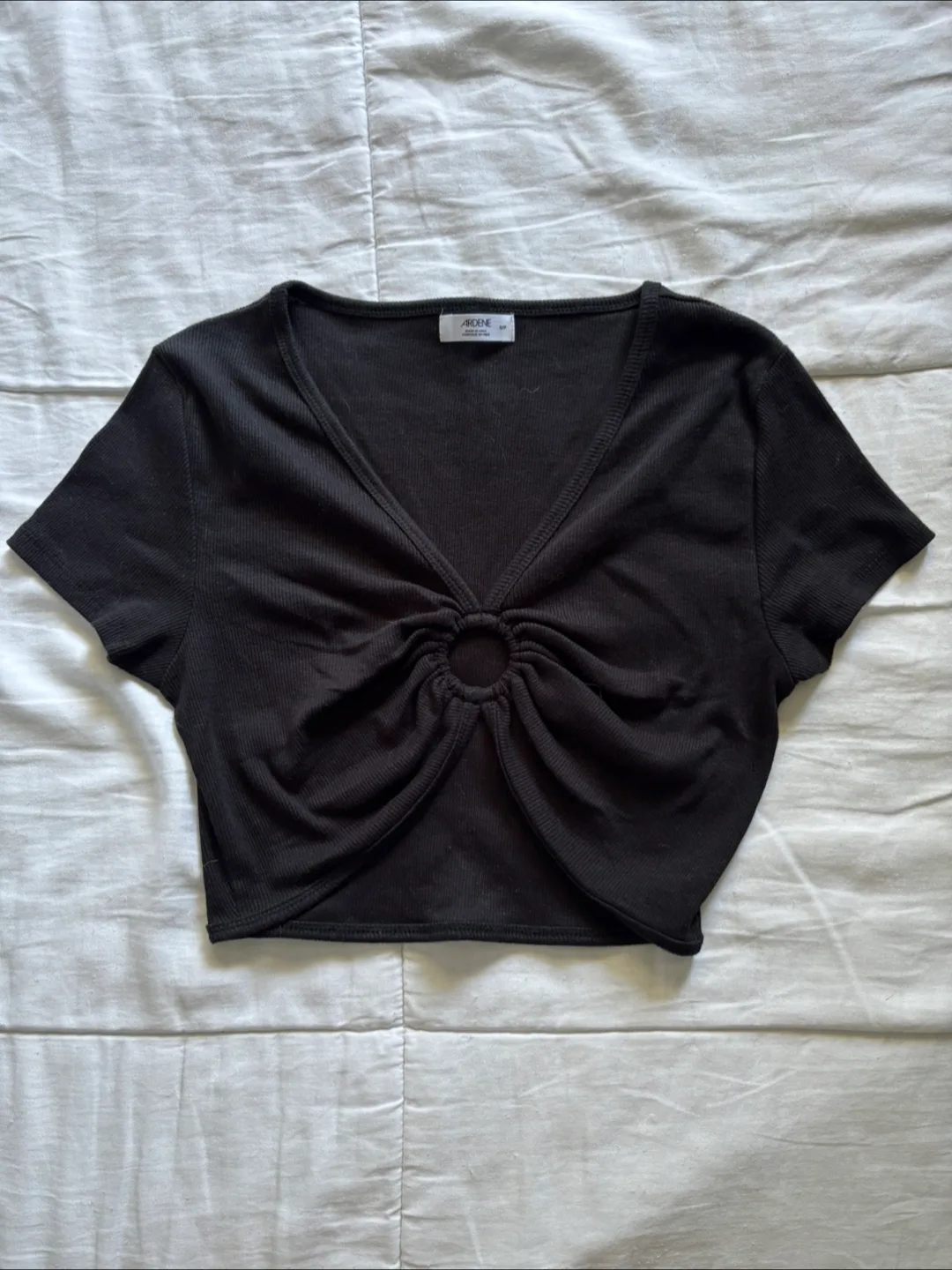 Ardene Black Crop Top - Size S thumbnail