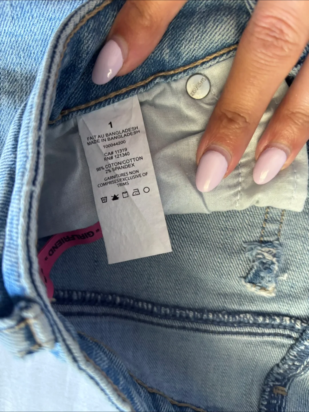 Garage Light Wash Ripped Jeans - Size 01 image indicator(4)