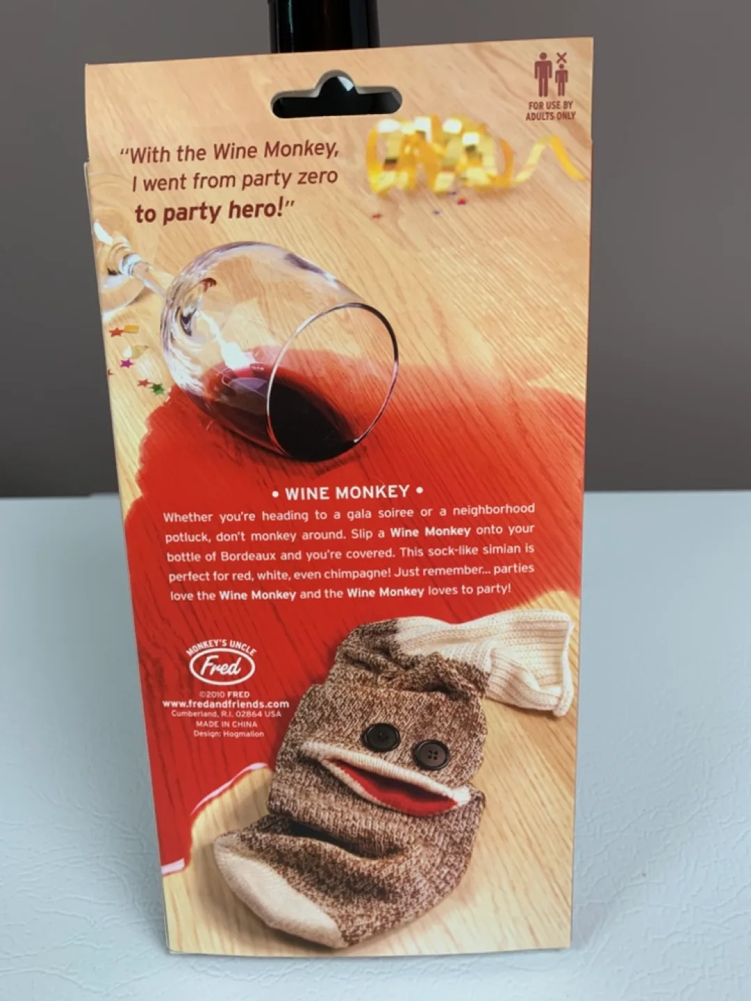 Fred Wine Monkey Bottle Cover image indicator(5)