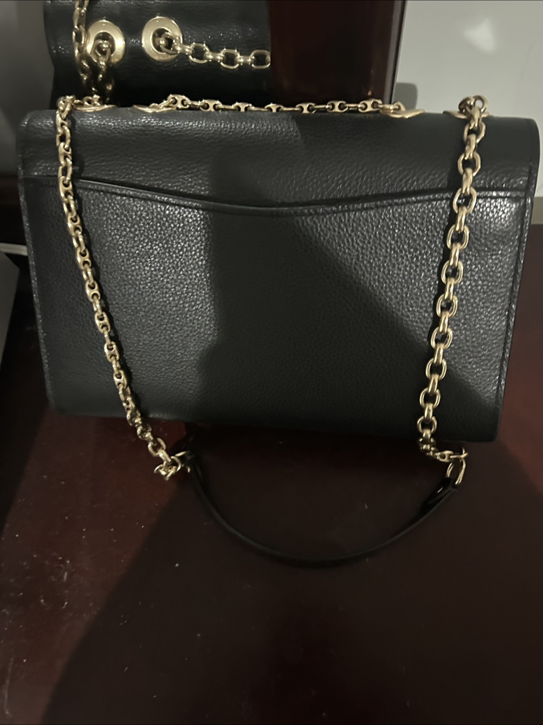 Coach Black Leather Chain Crossbody Bag - photo 3