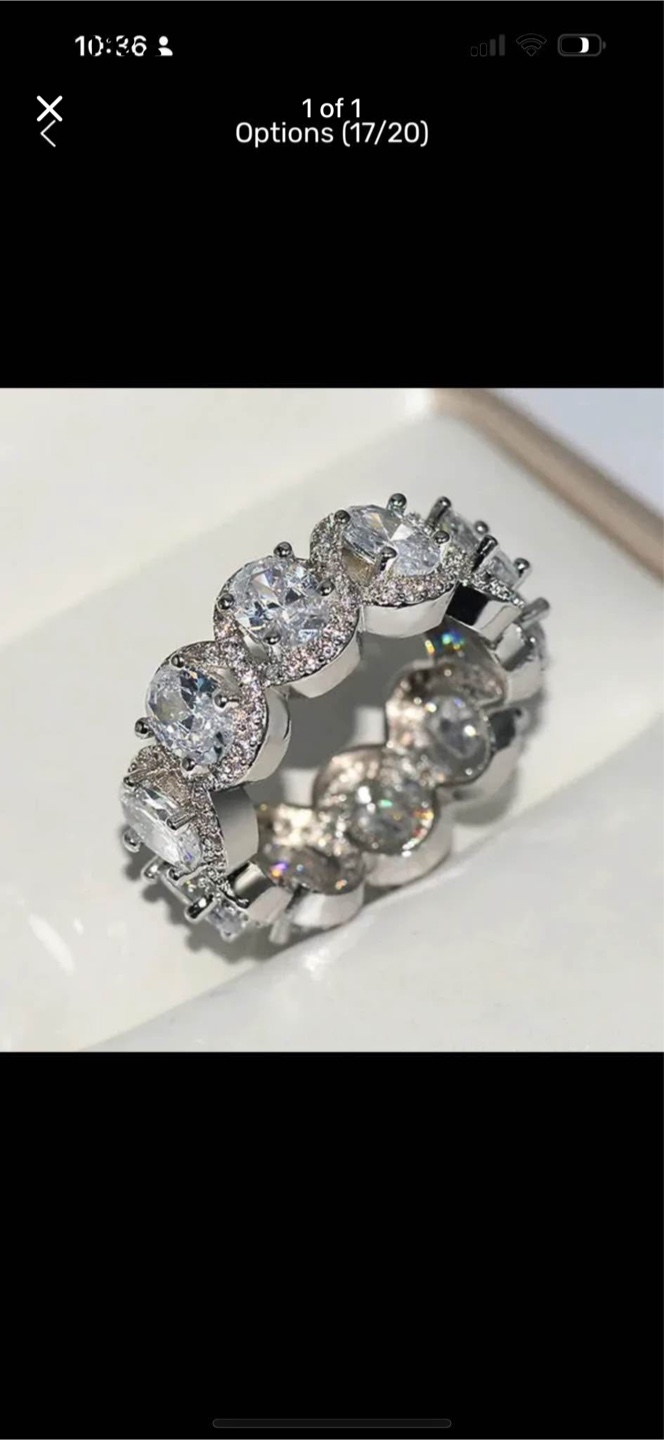 Sparkling Silver Ring