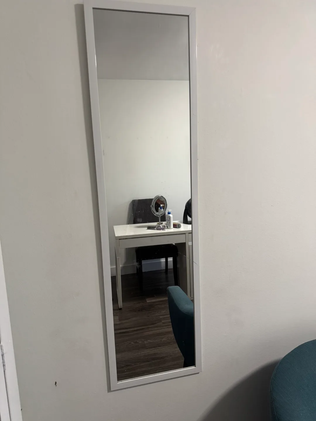 Full Length White Framed Mirror thumbnail