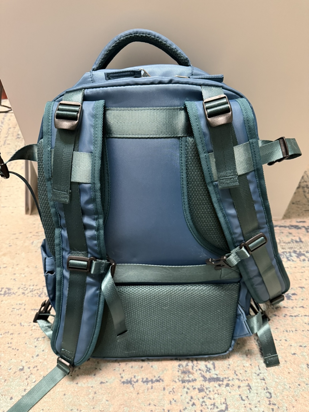 Blue Travel Backpack with USB Charger Port - photo 2
