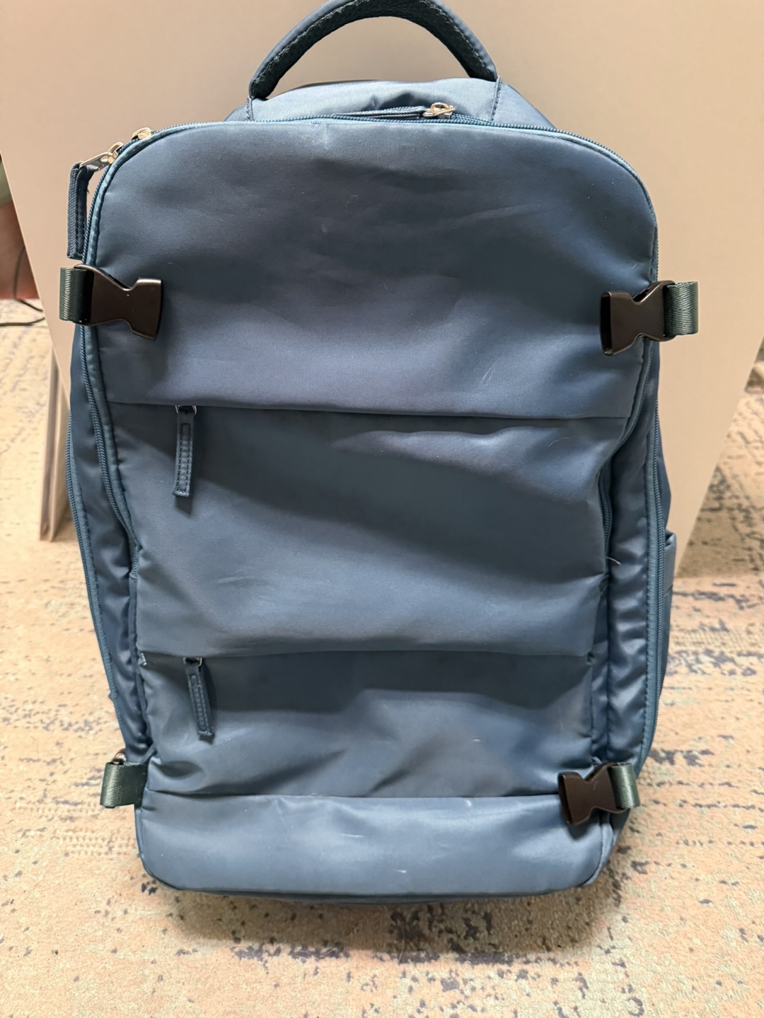 Blue Travel Backpack with USB Charger Port - photo 3