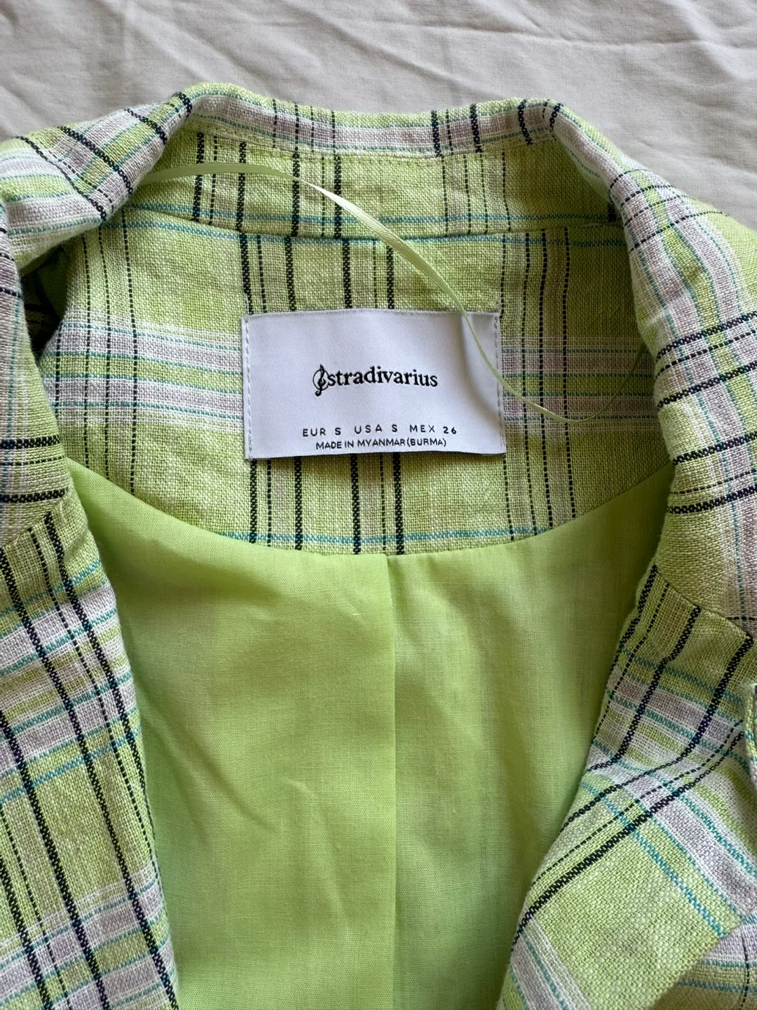 Stradivarius Plaid Blazer image indicator(2)