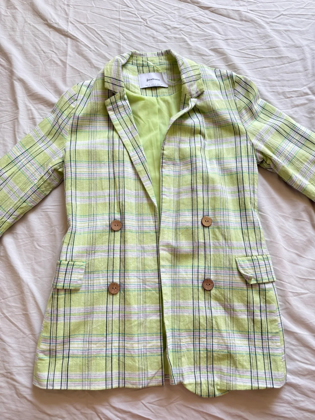 Stradivarius Plaid Blazer image indicator(5)