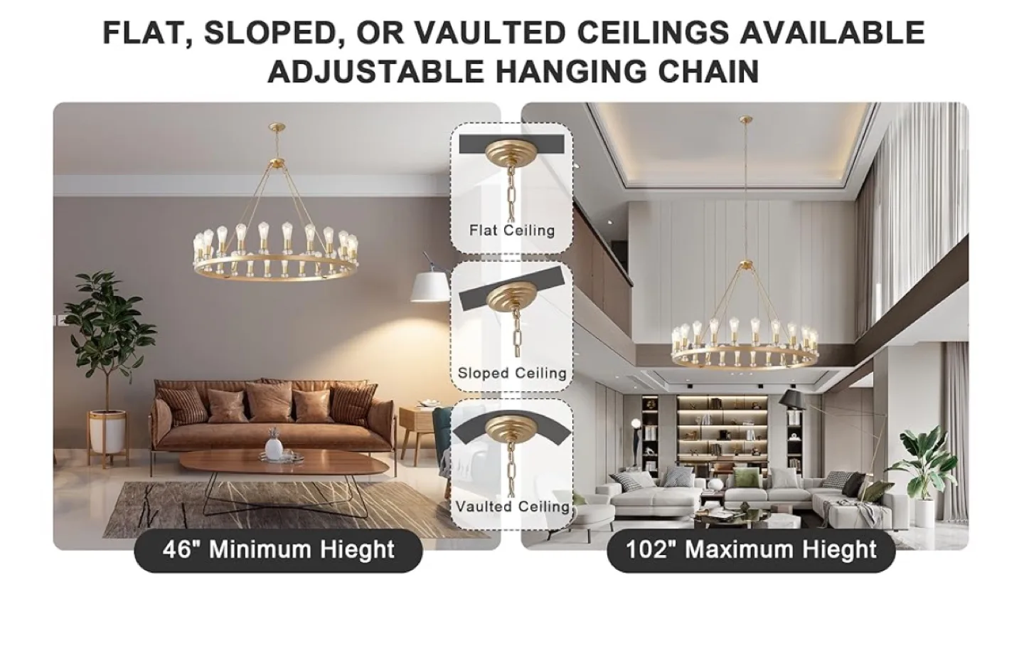 CoyRizds Gold Wagon Wheel Chandelier 48" image indicator(7)