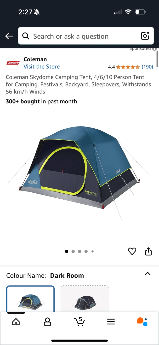 Coleman Skydome 4/6 Person Camping Tent - photo 3