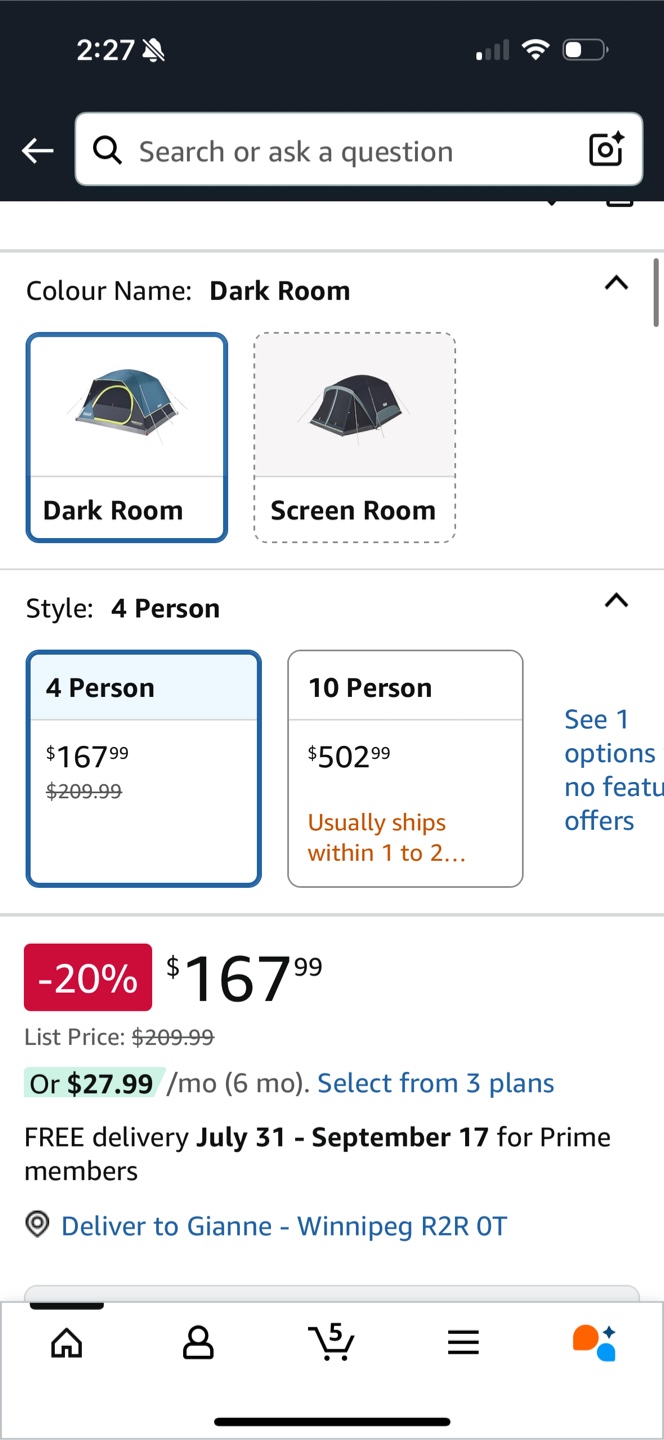 Coleman Skydome 4/6 Person Camping Tent - photo 4