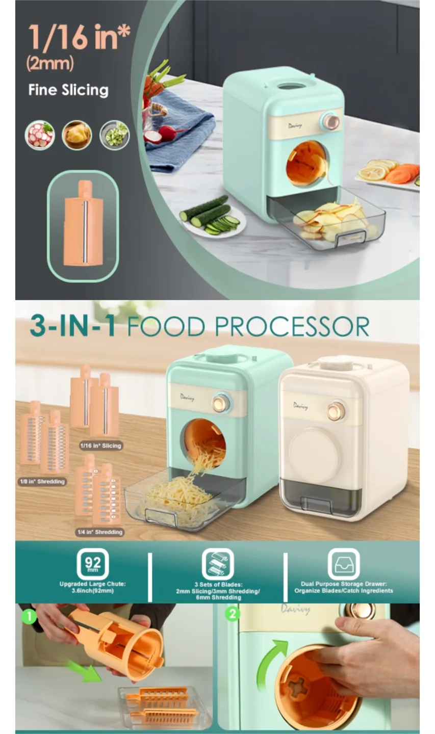 Electric Cheese and Vegetable Grater image indicator(3)