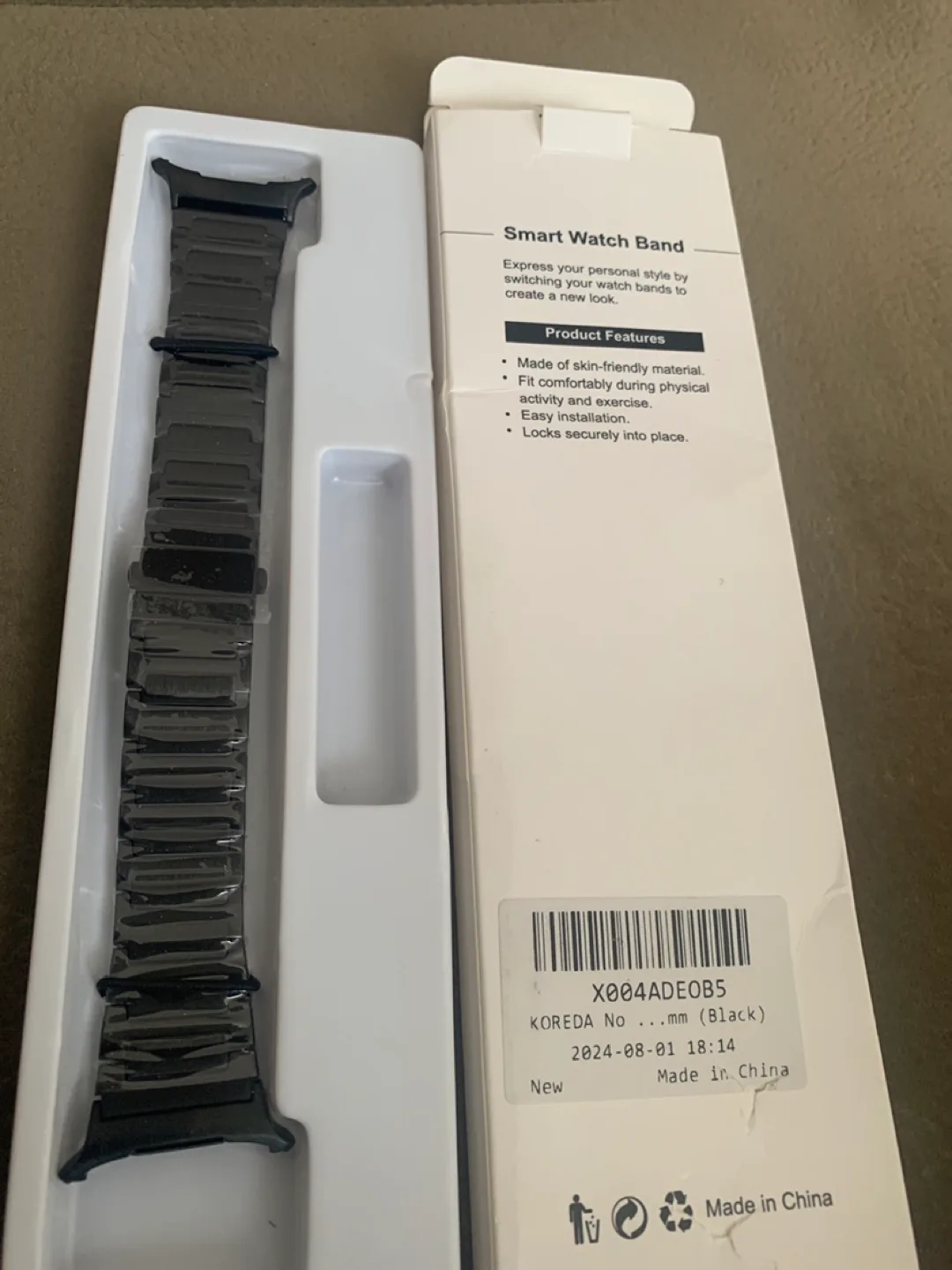 KOREDA Black Smart Watch Band - New image indicator(2)
