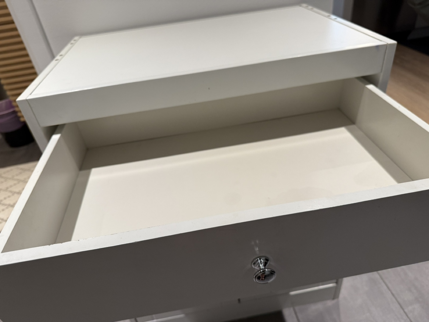 White Storage Cabinet/Changing Table - photo 3