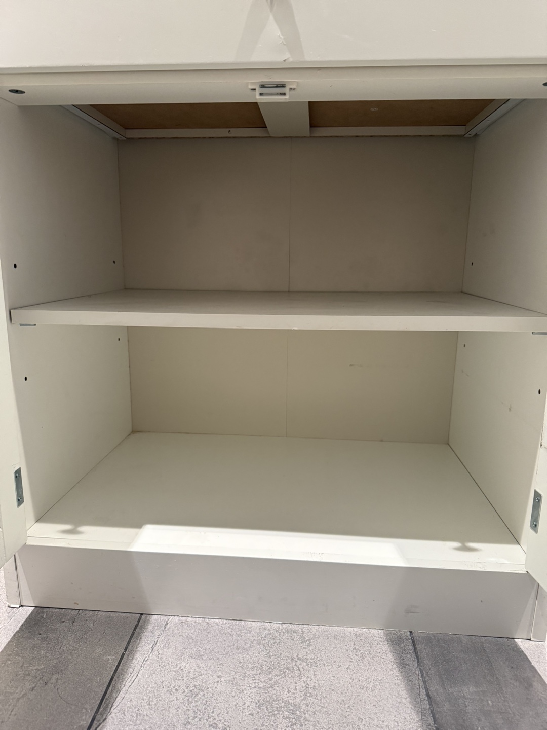 White Storage Cabinet/Changing Table - photo 4