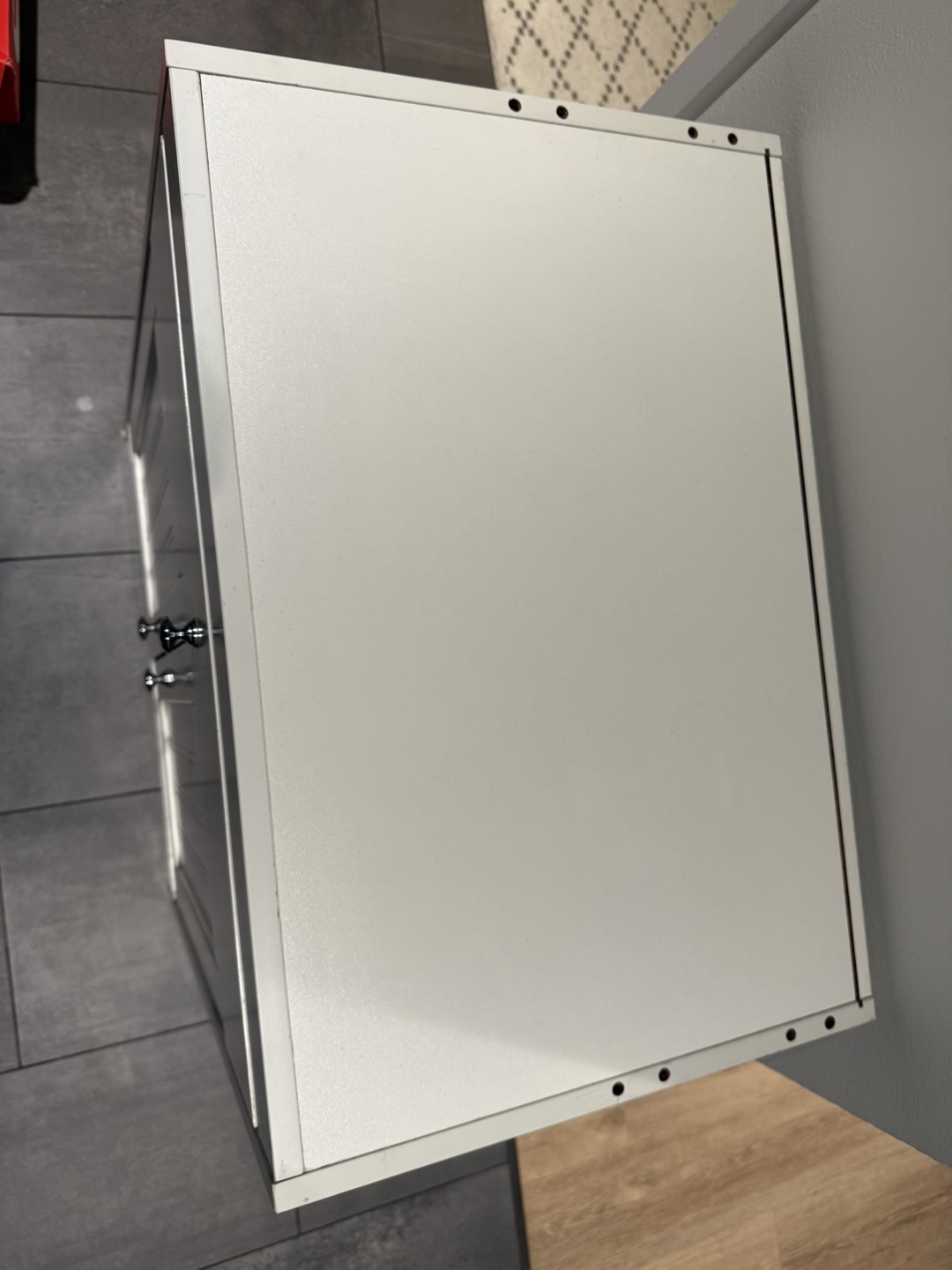 White Storage Cabinet/Changing Table - photo 2