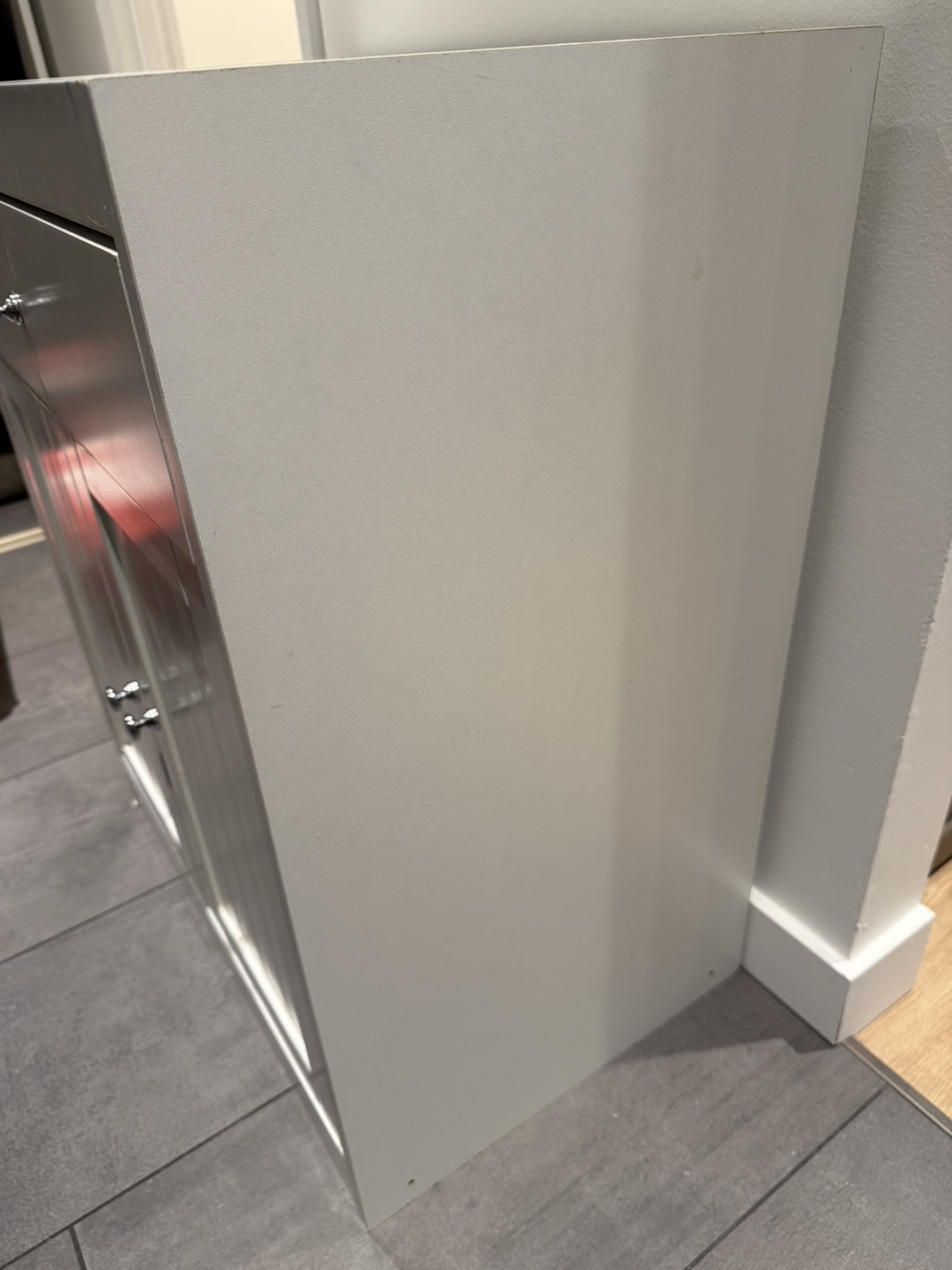 White Storage Cabinet/Changing Table - photo 5