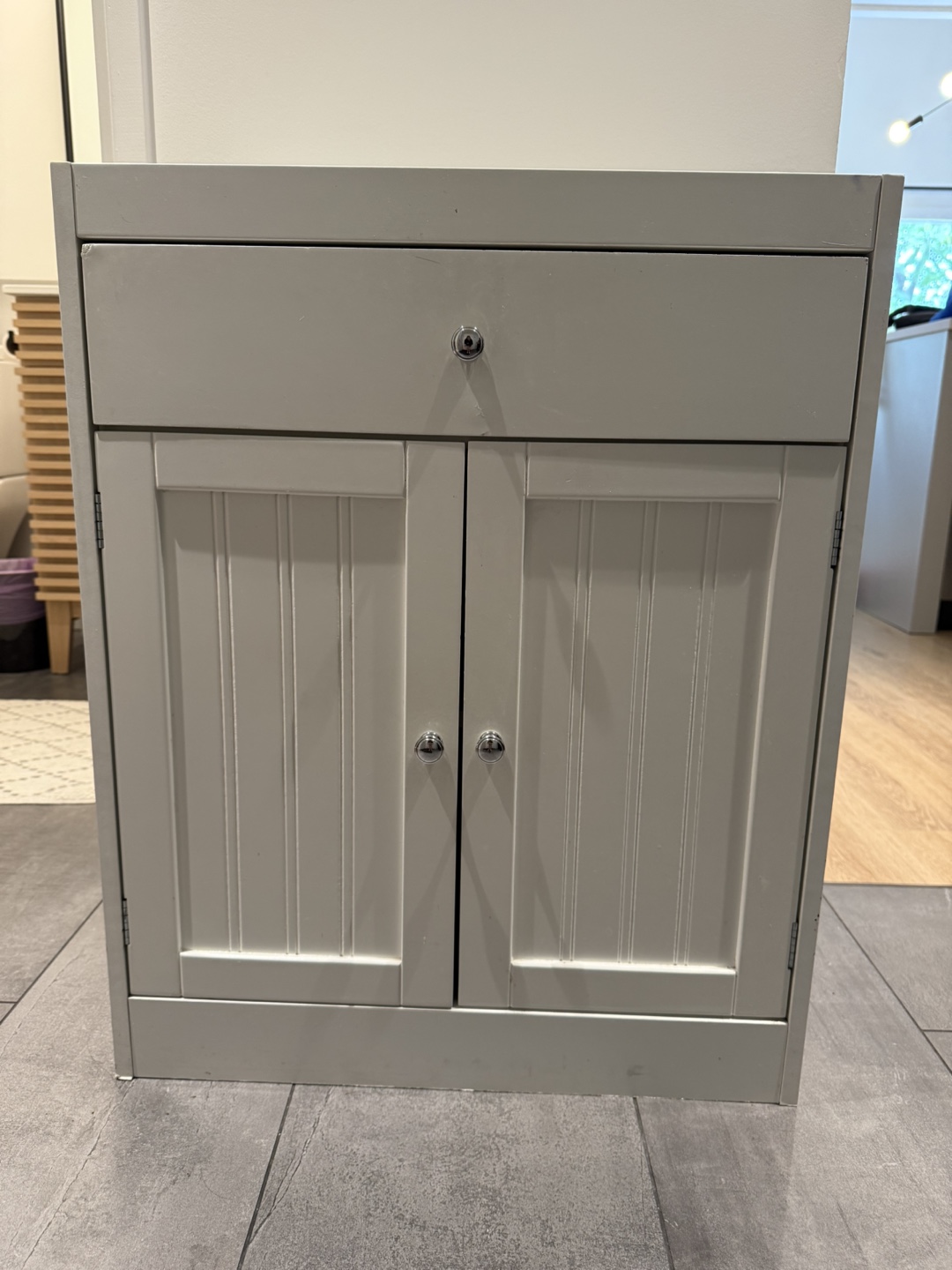 White Storage Cabinet/Changing Table