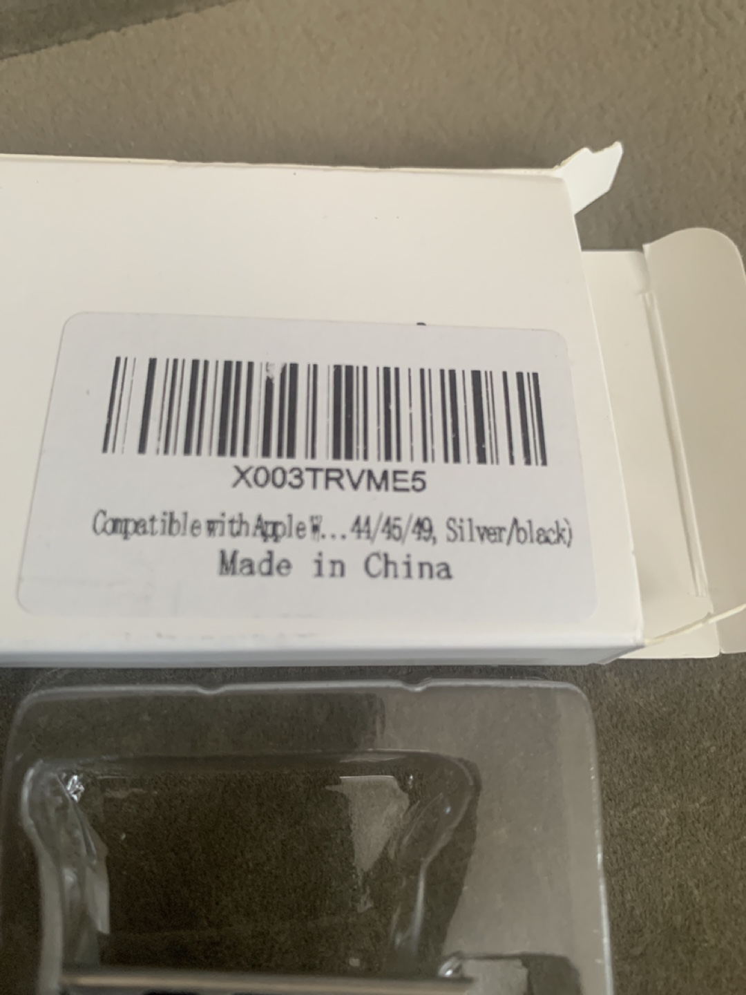 Apple Watch Band 44/45/49mm Silver/Black - photo 3