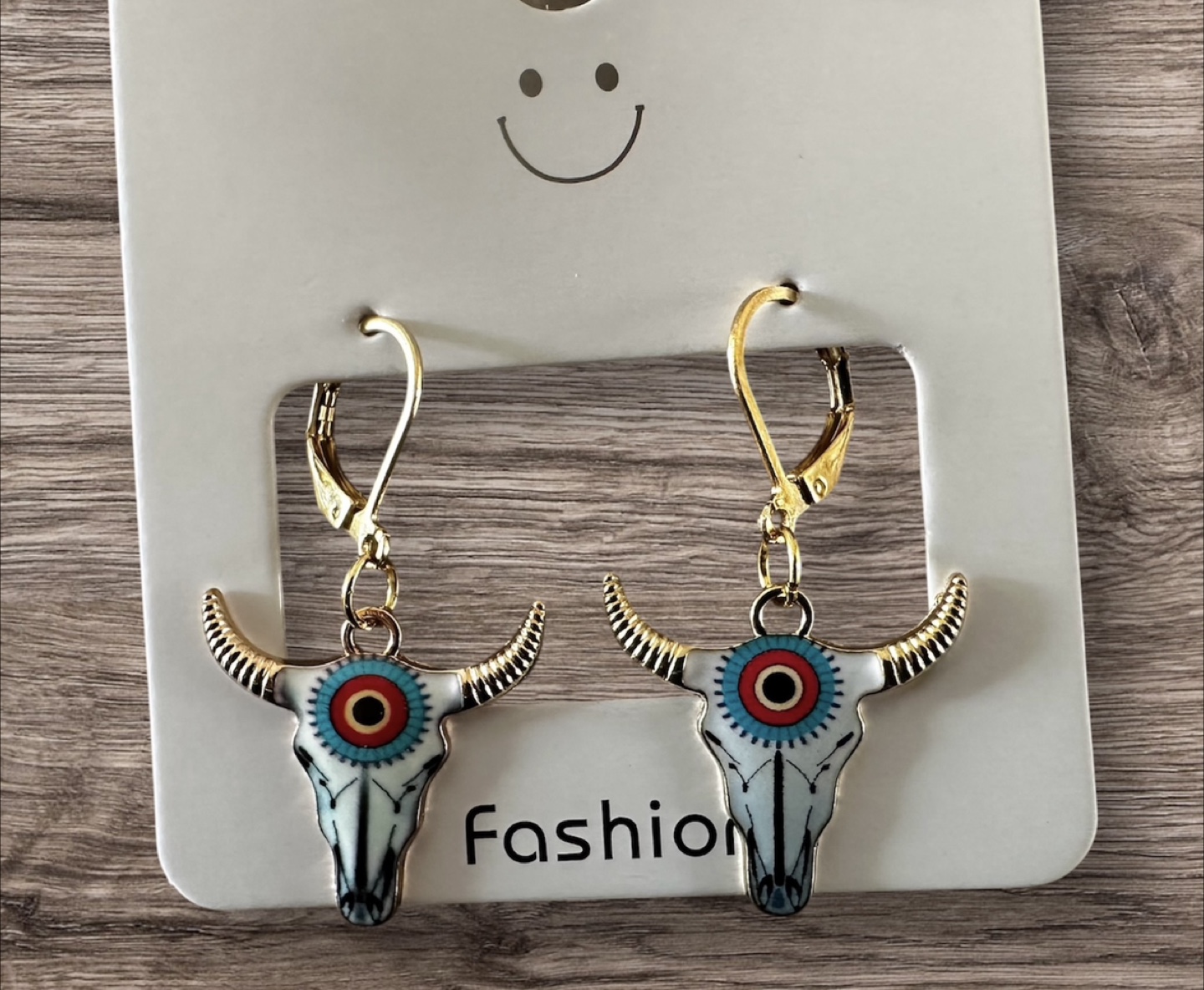 Fashion Bull Skull Earrings - photo 2