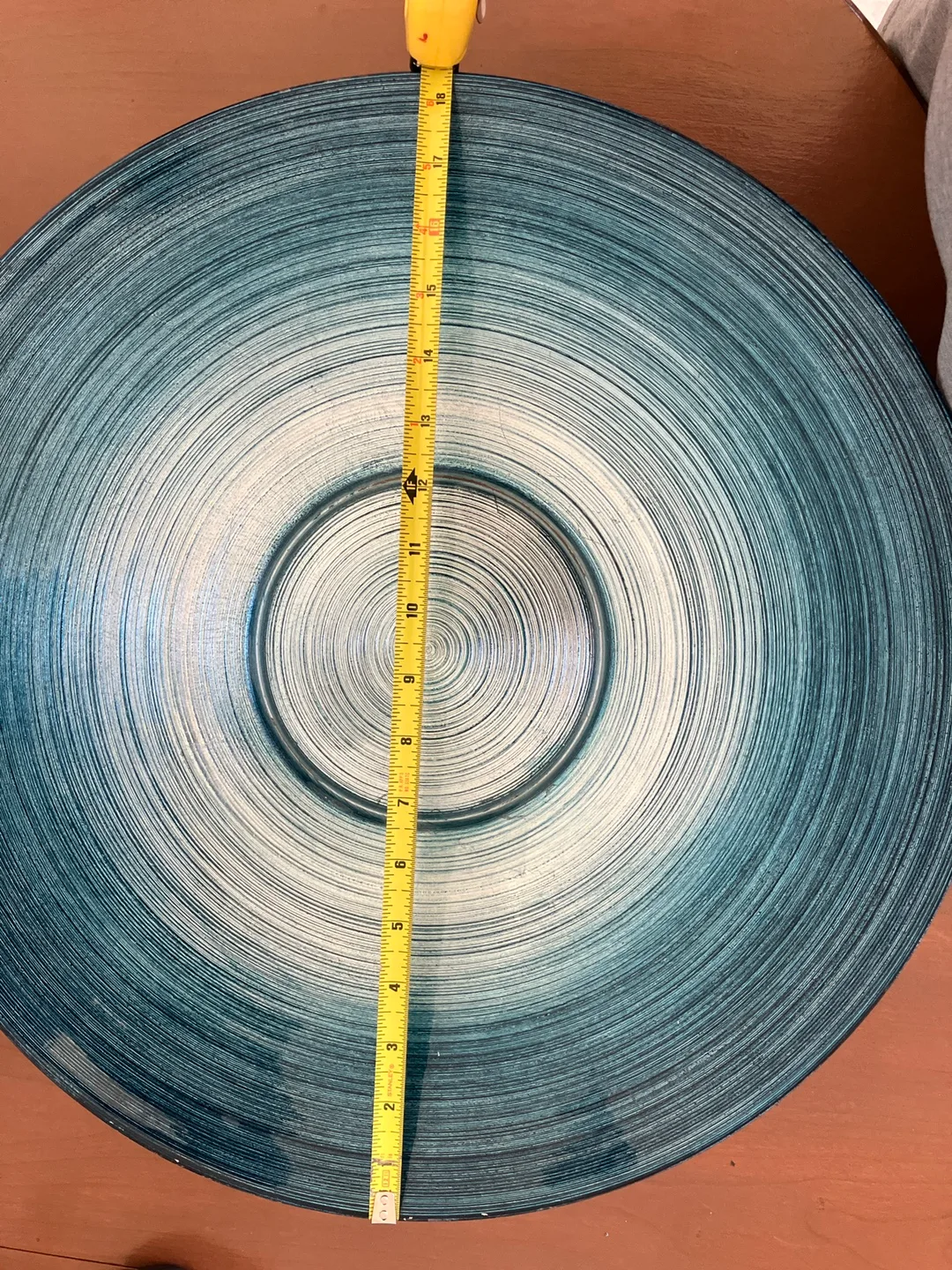 Decorative Blue Bowl - 18.5 inch image indicator(3)