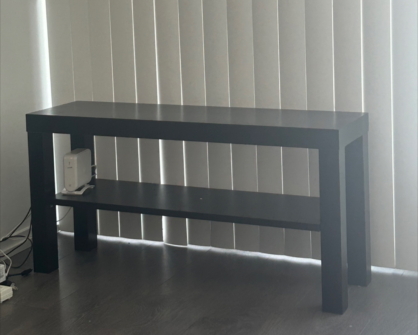 Black TV Stand Console Table