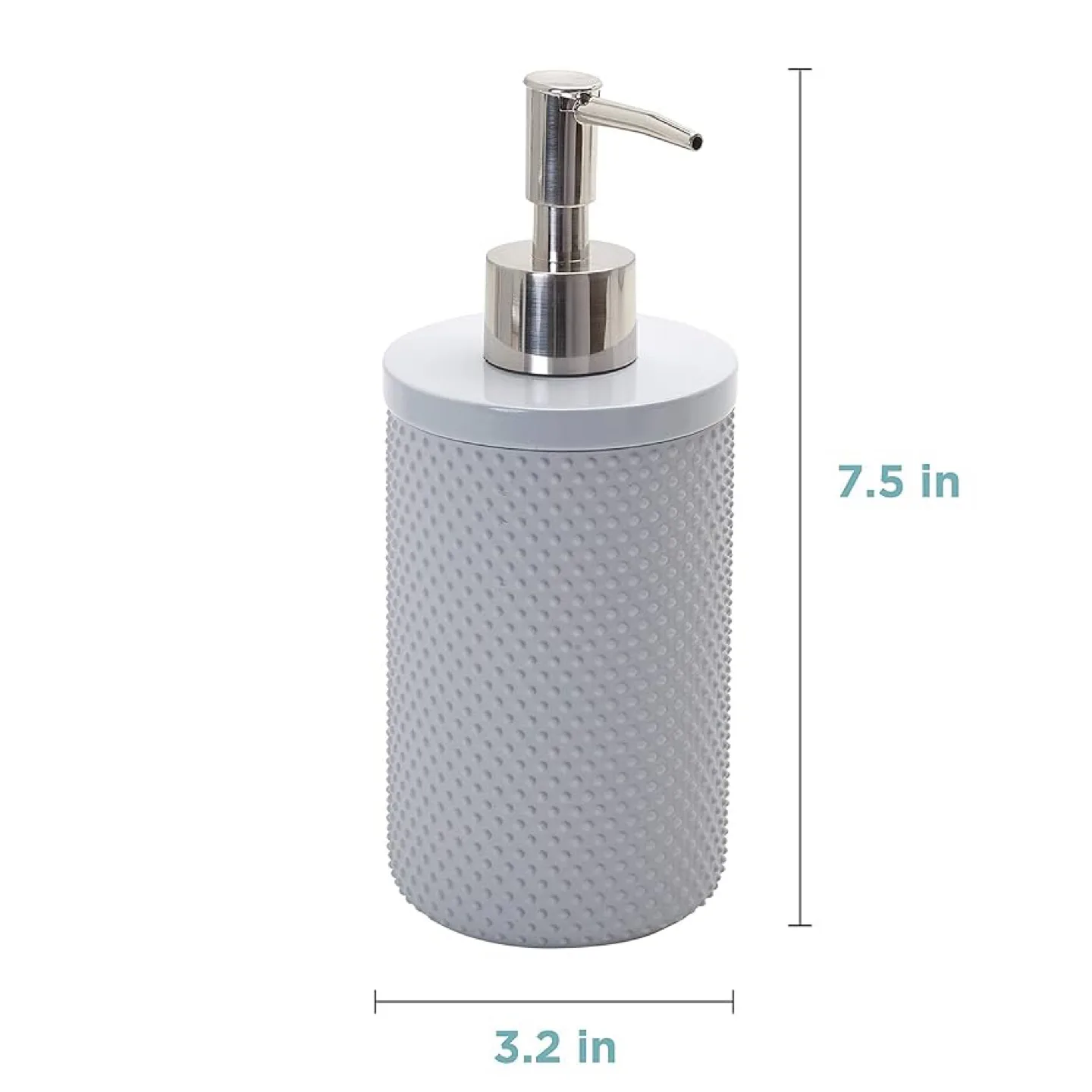 Zena Gray Refillable Soap Dispenser thumbnail