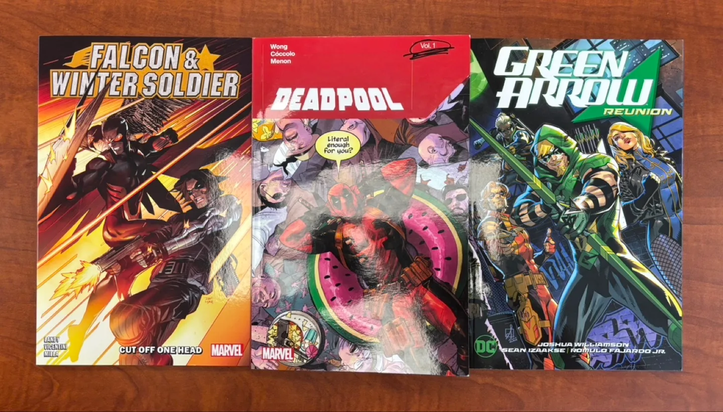 Graphic Novels: Deadpool, Falcon & Winter Soldier, Green Arrow thumbnail